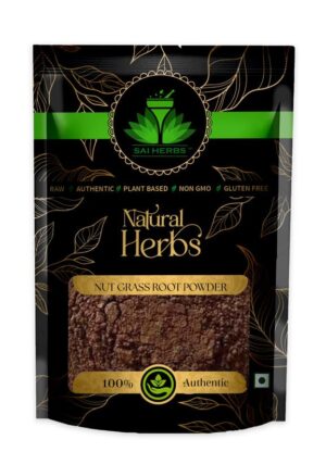 SAI HERBS Nut Grass Root Unani Powder - Koraikilangu Unani Powder - Korai Kizhangu Unani Powder - Cyperus Rotundus Unani Powder - Pure & Natural