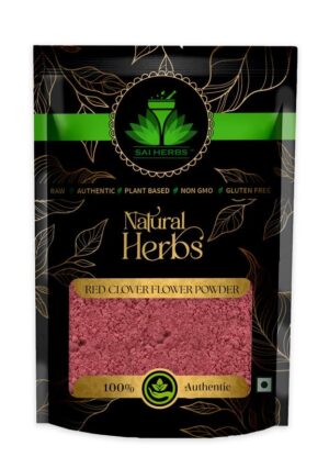 SAI HERBS Red Clover Flower Powder - Trifolium Pratense Powder - Good for Skin & Hair - Pure & Natural