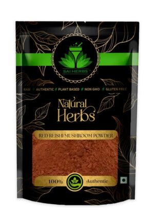 SAI HERBS Red Reishi Mushroom Churan - Supports Brain Health and Stress - Pure & Natural