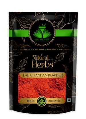 SAI HERBS Lal Chandan Powder - Red Sandalwood Powder - Pure & Natural