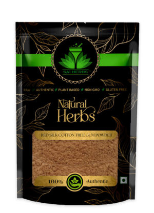 SAI HERBS Red Silk Cotton Tree Gum Powder - Good for Healthy Lifestyle, Supports Overall Wellness - Pure & Natural