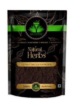 SAI HERBS Gond Chilgoza Powder - Pine Nut Gum Powder - Pure & Natural
