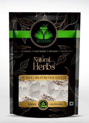 SAI HERBS Safed Kashgari Unani Powder - Barytes Unani Powder - Pure & Natural