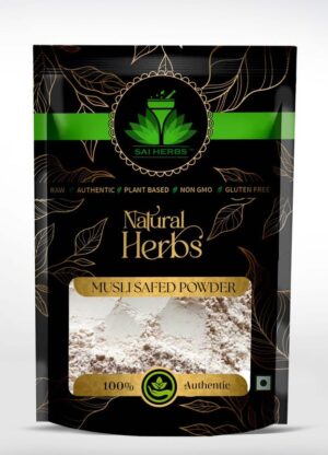 SAI HERBS Safed Musli Churan - Musli Safed Churan - Chlorophytum Borivilianum Churan - White Musli Churan - Pure & Natural