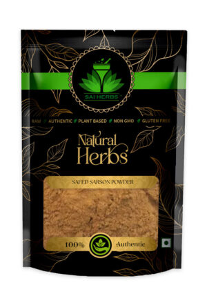 SAI HERBS Safed Sarson Churan - White Sarso Churan - White Mustard Churan - Good for Healthy Lifestyle, Supports Overall Wellness - Pure & Natural