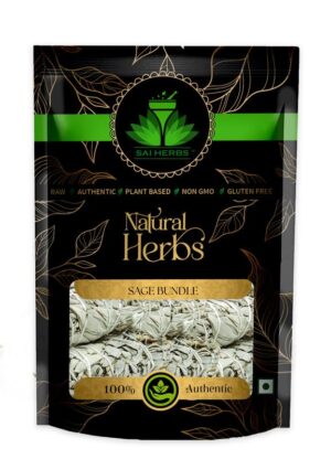 SAI HERBS Premium Dried Sage Leaf Rolls | Sage Bundle Smudging Sticks | for Cleansing and Purifying Home and Office | Pure & Natural