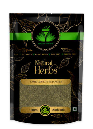 SAI HERBS Sambhalu Leaves Churan - Nirgundi Patta Churan - Chaste Leaves Churan - Nigandh Bavri Churan - Nirgund Churan - Vitex Negundo Churan - Good for Healthy Lifestyle, Supports Overall Wellness - Pure & Natural