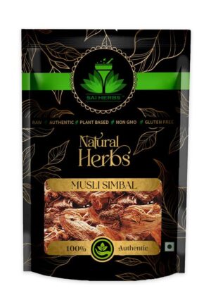 SAI HERBS Semal Musli - Musli Simbal - Musli Lal - Bombax Malabaricum - Pure & Natural
