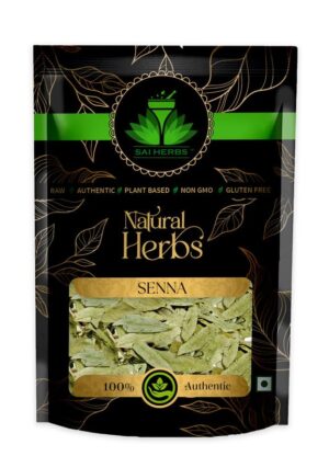 SAI HERBS Senna Leaves - Sanay Patta - Cassia Angustifolia Leaves - Senna Alexandrina Leaves -Pure & Natural