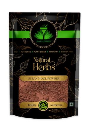 SAI HERBS Suran Mool Powder - Jimikand Root Powder - Boost Immunity - Pure & Natural