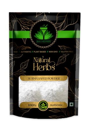SAI HERBS Surma Safed Crystal Unani Powder - White Surma Crystal Unani Powder - Surma White Crystal Unani Powder - Pure & Natural