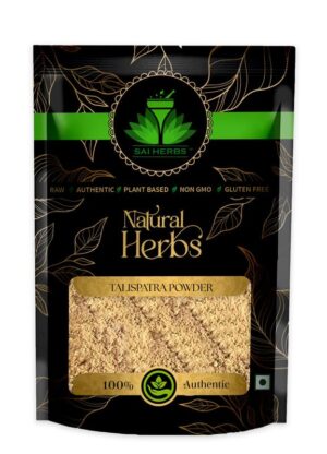 SAI HERBS Talispatra Powder - Talis Pattar Powder - Thalish Pathar Powder - Abies Webbiana Powder - Taxus Baccata Powder - Indian Silver Fir Powder - Pure & Organic
