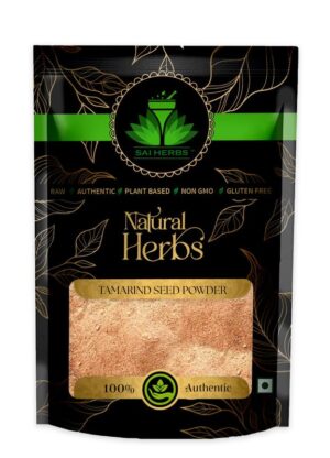SAI HERBS Tamarind Seeds Unani Powder - Tukhm-e-Tamar Hindi Khord Unani Powder - Pure & Natural