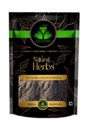 SAI HERBS Tukmariya Choti Seeds Siddha Powder - Tukmaria Choti Seeds Siddha Powder - Pure & Natural