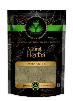 SAI HERBS Vasaka Siddha Powder - Barg-e-Aroosa Siddha Powder - Pure & Natural