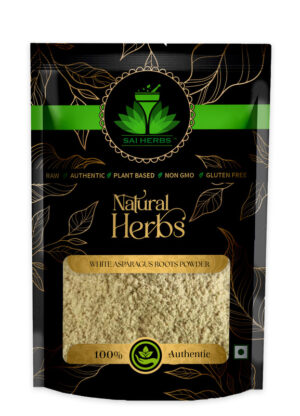 SAI HERBS White Asparagus Roots Powder - Good for Healthy Lifestyle, Supports Overall Wellness - Pure & Natural