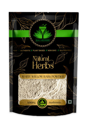 SAI HERBS White Willow Bark Unani Powder - Good for Healthy Lifestyle, Supports Overall Wellness - Pure & Natural