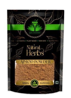 SAI HERBS Ajmod Powder - Apium Graveolens Powder - Celery Seeds Powder - Pure & Natural