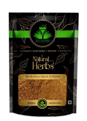SAI HERBS Bharangi Chal Unani Powder - Baranghi Chaal Unani Powder - Bhadangi Bark Unani Powder - Clerodendrun Serratum Unani Powder - Pure & Natural