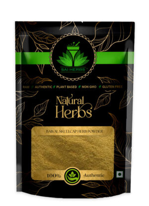 SAI HERBS Baikal Skullcap Herb Unani Powder - Good for Healthy Lifestyle, Supports Overall Wellness - Pure & Natural