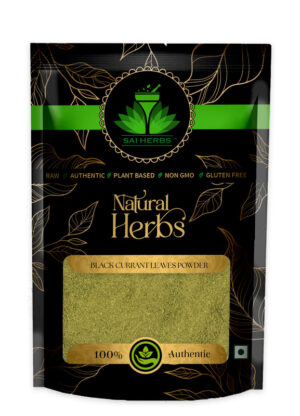 SAI HERBS Black Currant Leaves Siddha Powder - Good for Healthy Lifestyle, Supports Overall Wellness - Pure & Natural