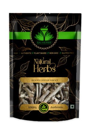 SAI HERBS Bloody Geranium Root - Good for Healthy Lifestyle, Supports Overall Wellness - Pure & Natural (100 Grams)