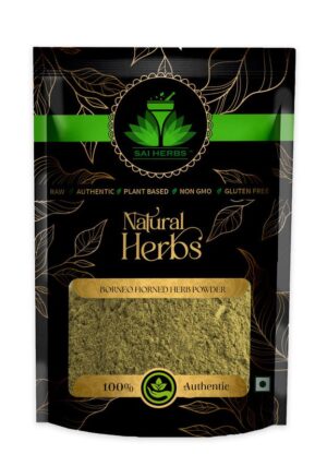 SAI HERBS Borneo Horned Herb Powder - Good for Healthy Lifestyle, Supports Overall Wellness - Pure & Natural