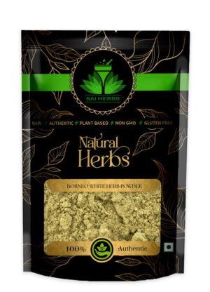 SAI HERBS Borneo White Herb Powder - Good for Healthy Lifestyle, Supports Overall Wellness - Pure & Natural