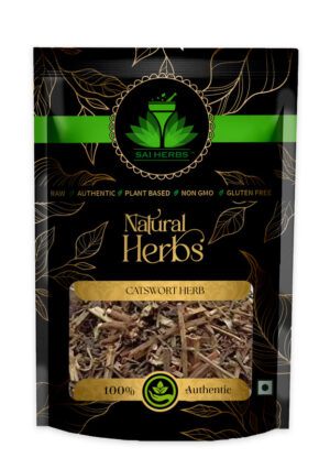 SAI HERBS Catswort Herb - Catwort Herb - Catmint Herb - Good for Healthy Lifestyle, Supports Overall Wellness - Pure & Natural (100 Grams)