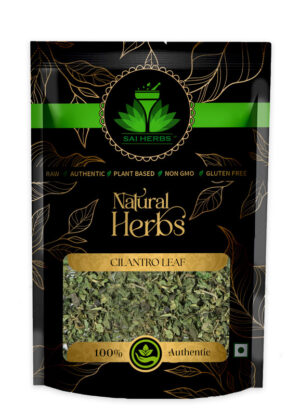 SAI HERBS Dried Cilantro Leaves - Good for Healthy Lifestyle, Supports Overall Wellness - Pure & Natural (100 Grams)