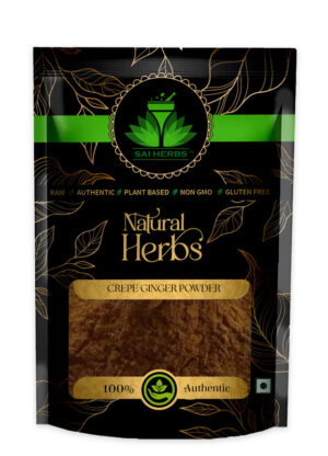 SAI HERBS Crepe Ginger Powder - Good for Healthy Lifestyle, Supports Overall Wellness - Pure & Natural (100 Grams)