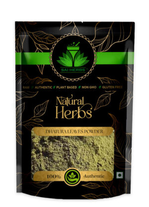 SAI HERBS Dhatura Leaves Unani Powder - Good for Healthy Lifestyle, Supports Overall Wellness - Pure & Natural