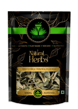 SAI HERBS Dried Emblic Myrobalan Leaves - Good for Healthy Lifestyle, Supports Overall Wellness - Pure & Natural