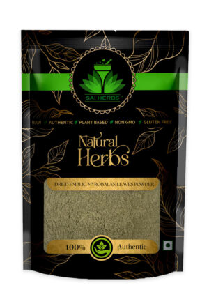 SAI HERBS Dried Emblic Myrobalan Leaves Unani Powder - Good for Healthy Lifestyle, Supports Overall Wellness - Pure & Natural