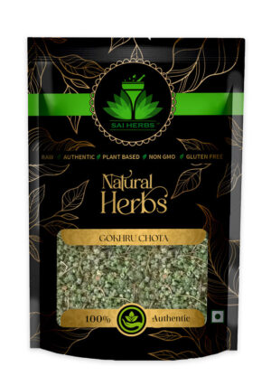SAI HERBS Gokhru Chota Seeds - Good for Healthy Lifestyle, Supports Overall Wellness - Pure & Natural (100 Grams)