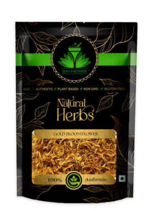 SAI HERBS Gold Bloom Flower - Good for Healthy Lifestyle, Supports Overall Wellness - Pure & Natural (100 Grams)