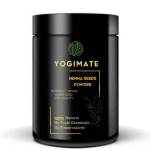 YOGIMATE Henna Seeds Powder - Tukhm-e-Hina Powder - Pure & Natural