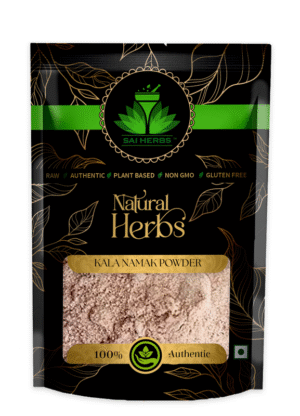 SAI HERBS Kala Namak Powder - Good for Healthy Lifestyle, Supports Overall Wellness - Pure & Natural (100 Grams)