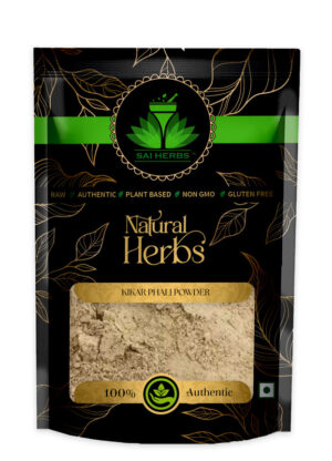 SAI HERBS Kikar Phali Herb Powder - Good for Healthy Lifestyle, Supports Overall Wellness - Pure & Natural (100 Grams)