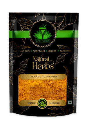 SAI HERBS Lakadong Haldi Unani Powder - Good for Healthy Lifestyle, Supports Overall Wellness - Pure & Natural