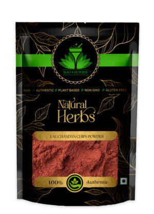 SAI HERBS Lal Chandan Chips Unani Powder - Good for Healthy Lifestyle, Supports Overall Wellness - Pure & Natural