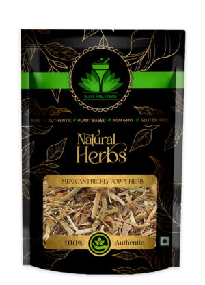 SAI HERBS Mexican Prickly Poppy Herb - Good for Healthy Lifestyle, Supports Overall Wellness - Pure & Natural (100 Grams)