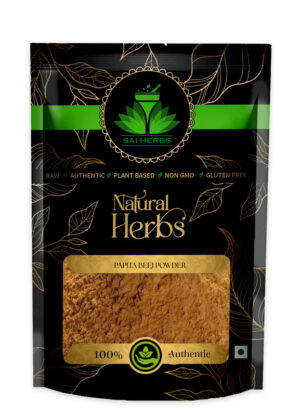 SAI HERBS Papita Beej Powder - Good for Healthy Lifestyle, Supports Overall Wellness - Pure & Natural