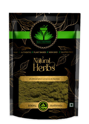 SAI HERBS Peppermint Leaves Powder - Good for Healthy Lifestyle, Supports Overall Wellness - Pure & Natural