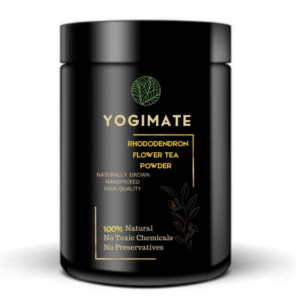 YOGIMATE Rhododendron Flower Tea Siddha Powder - Buransh Flower Siddha Powder - Pure And Natural