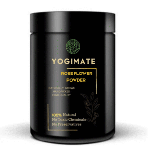 YOGIMATE Rose Flower Powder - Gul-e-Surkh Powder - Gulab Ka Phool Powder - Pure & Natural