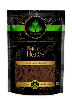 SAI HERBS Ratanhia?Root Powder - Good for Healthy Lifestyle, Supports Overall Wellness - Pure & Natural