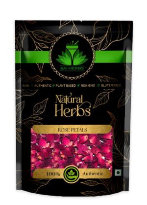 SAI HERBS Dried Rose Flower - Good for Healthy Lifestyle, Supports Overall Wellness - Pure & Natural