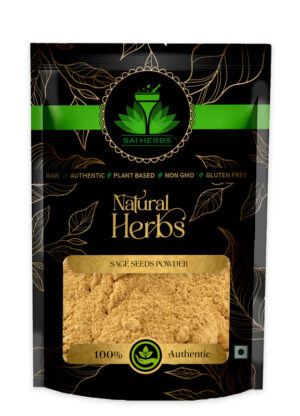 SAI HERBS Sage Seeds?Unani Powder - Good for Healthy Lifestyle, Supports Overall Wellness - Pure & Natural