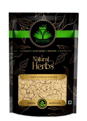 SAI HERBS White Water Lily Powder - Good for Healthy Lifestyle, Supports Overall Wellness - Pure & Natural